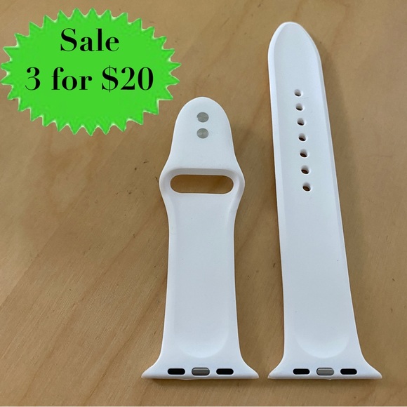 iPhone white watch band series 6 44mm wrist adjustable smart watch timepiece NEW - Picture 1 of 7